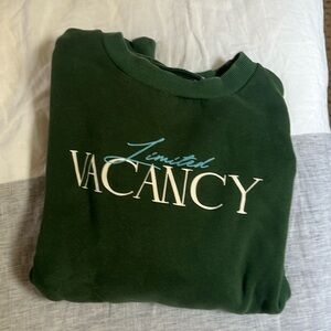 Vacancy Green Crewneck Sweatshirt